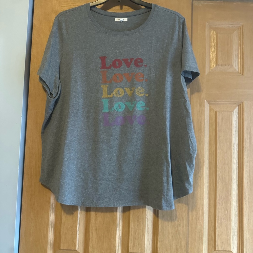 Maurices Gray Love Graphic Tee - Picture 4 of 4